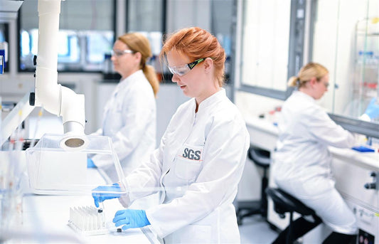 What is the testing process in the SGS Poland laboratory?